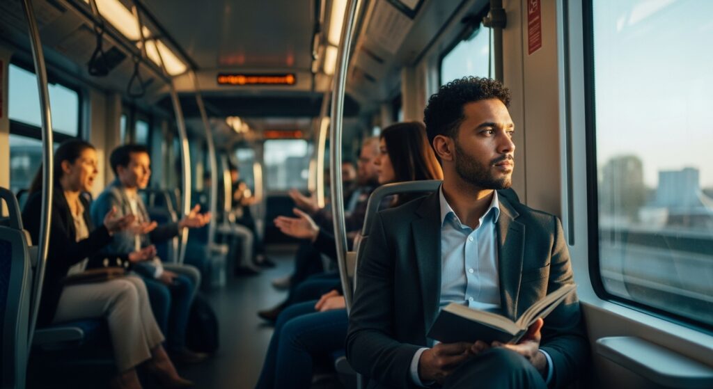 Passageiros barulhentos: lide com educação