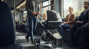 Como usar carrinho de bebê no ônibus e metrô: guia completo